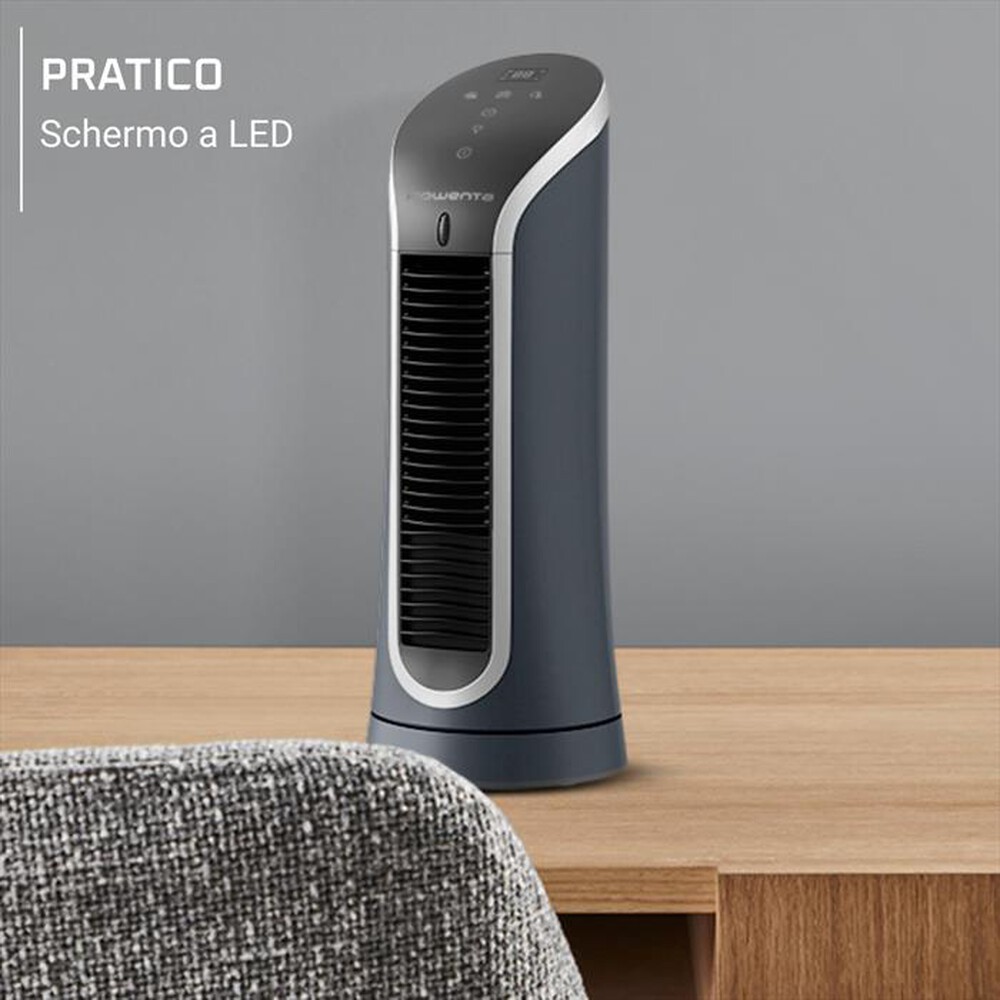 "ROWENTA - Ventilatore tower VU6220F0-Bianco e Nero"