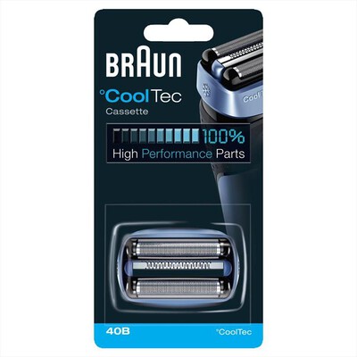 BRAUN - 40B-Blu/Acciaio inossidabile