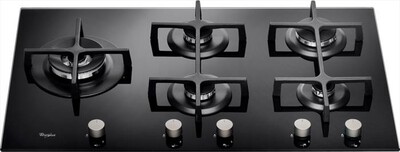 WHIRLPOOL - Piano cottura a gas GOA 9523/NB 5 fuochi 86cm-Nero