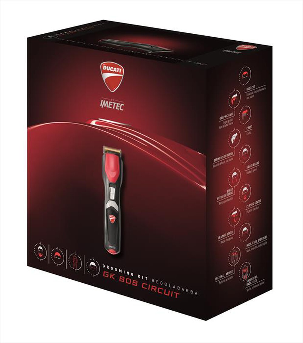 "IMETEC - Ducati GK 808 Circuit-NERO / ROSSO / ARGENTO"
