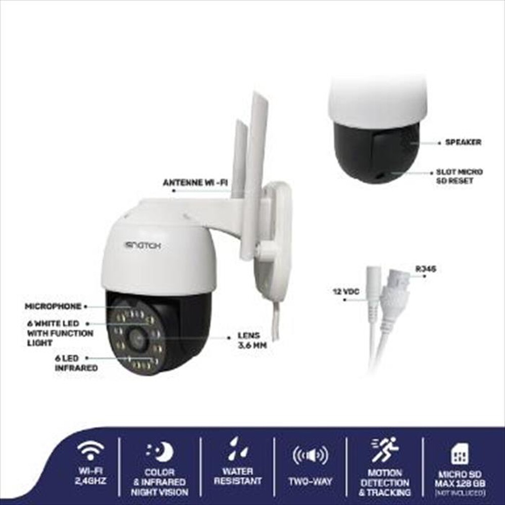 Immagine del prodotto ISNATCH - HEYCAMMOVE PRO - TELECAMERA IP WI-FI MOTORIZZATA D-Bianco