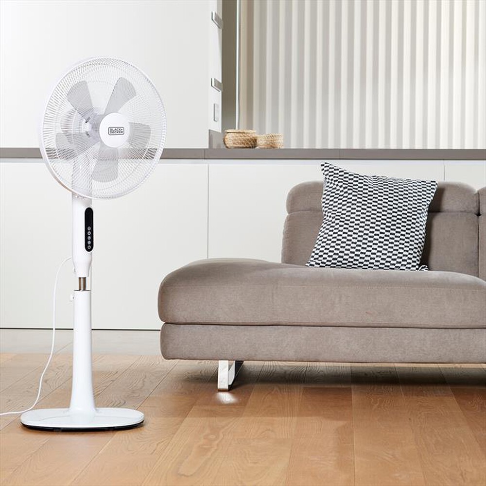 "BLACK & DECKER - Ventilatore a piantana BXEFP50E-Bianco"