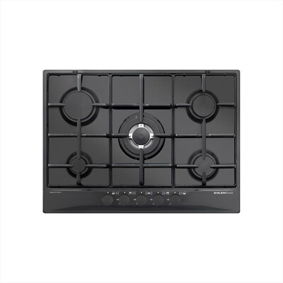 GLEM GAS - Piano cottura a gas GT755NC 68,5 cm-Nero Carbone