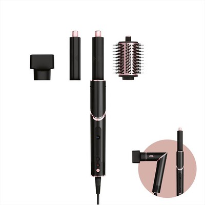 SHARK - Styler e asciugacapelli FLEXSTYLE 3 in 1 HD424EU-nero/oro rosa