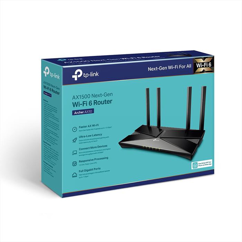 "TP-LINK - ARCHER AX10 | ROUTER GIGABIT WI-FI 6 AX1500"