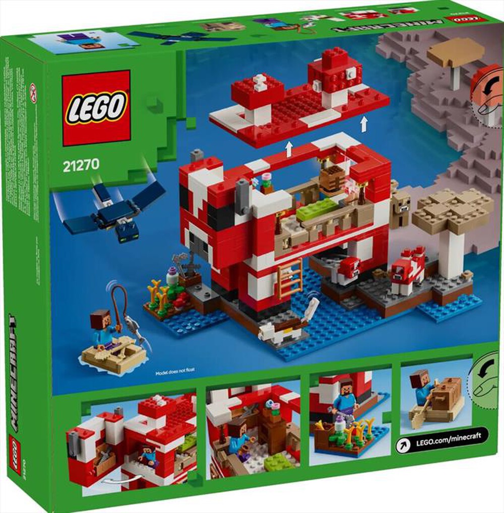 "LEGO - MINECRAFT La casa del Mooshroom - 21270-Multicolore"
