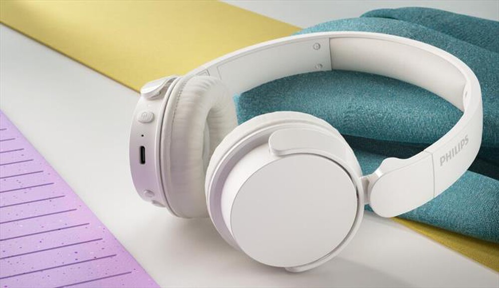 "PHILIPS - Cuffie a padiglione chiuso TAH4209WT/00-White"