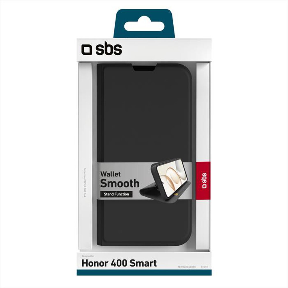 Immagine del prodotto SBS - Custodia a libro con supporto per Honor 400 Smart-Nero