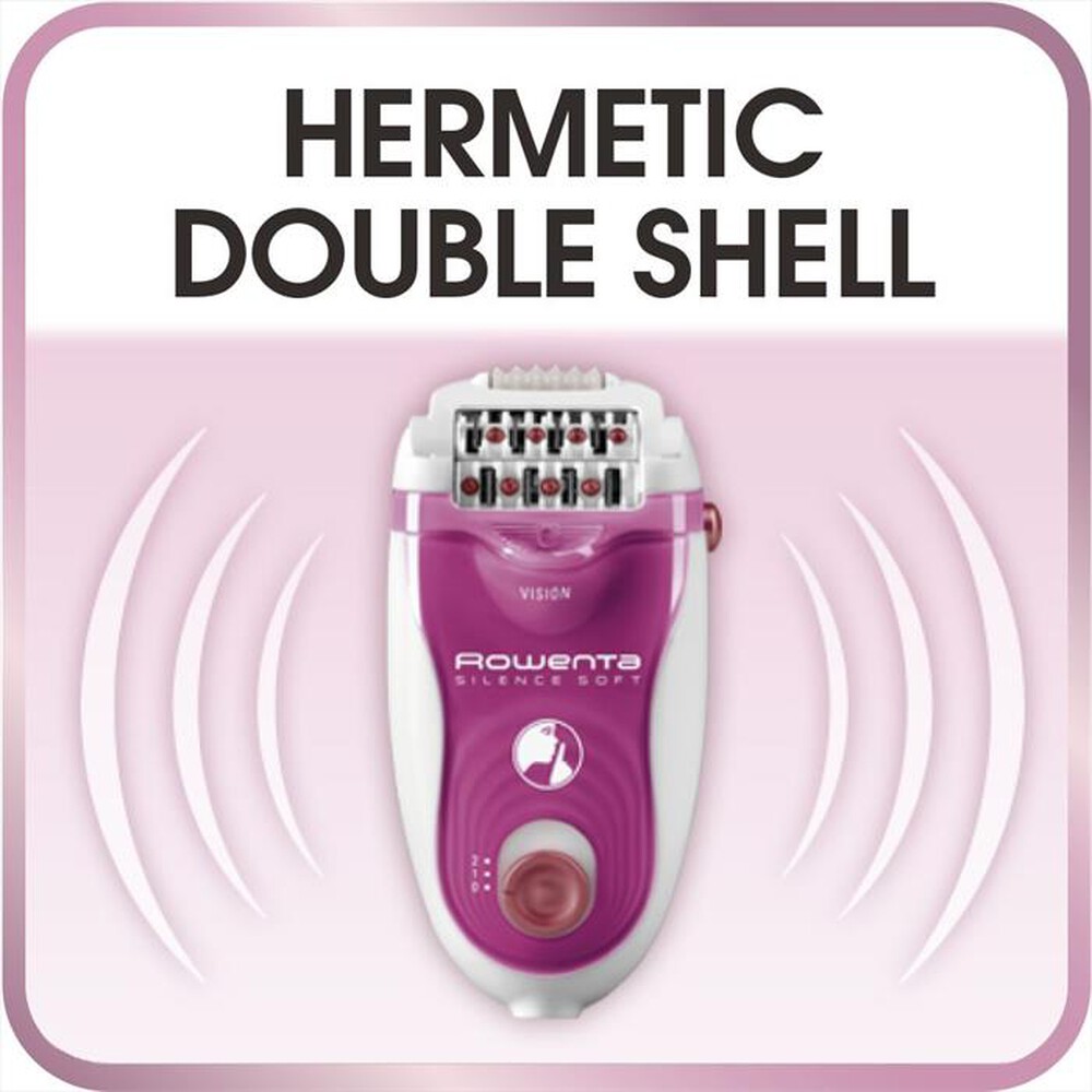 "ROWENTA - EP5660 Silence Soft Epilatore-Bianco e rosa scuro"