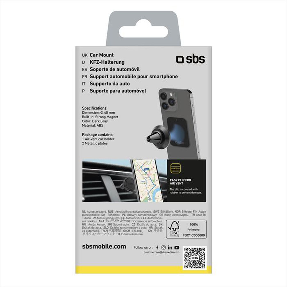 Immagine del prodotto SBS - TESUPMAGMCLIP-Nero