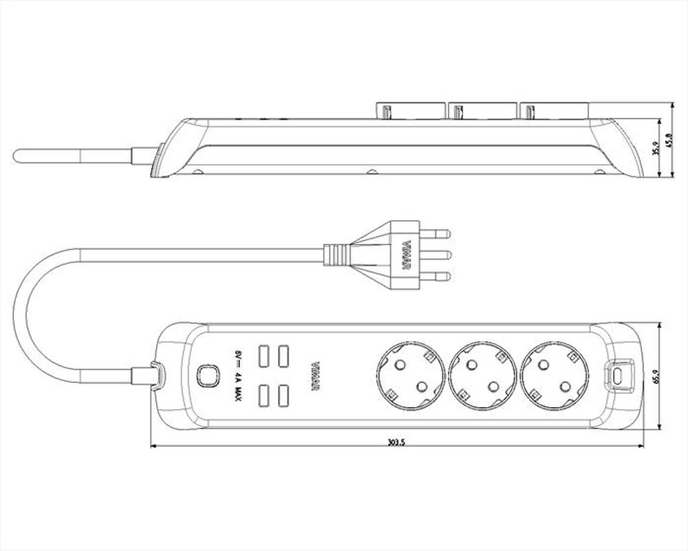 Immagine del prodotto VIMAR - MULTIPRESA WIFI-WHITE