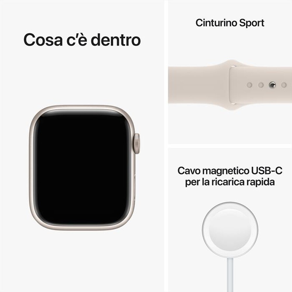 "APPLE - Watch Series 8 GPS 45mm Alluminio-Galassia"