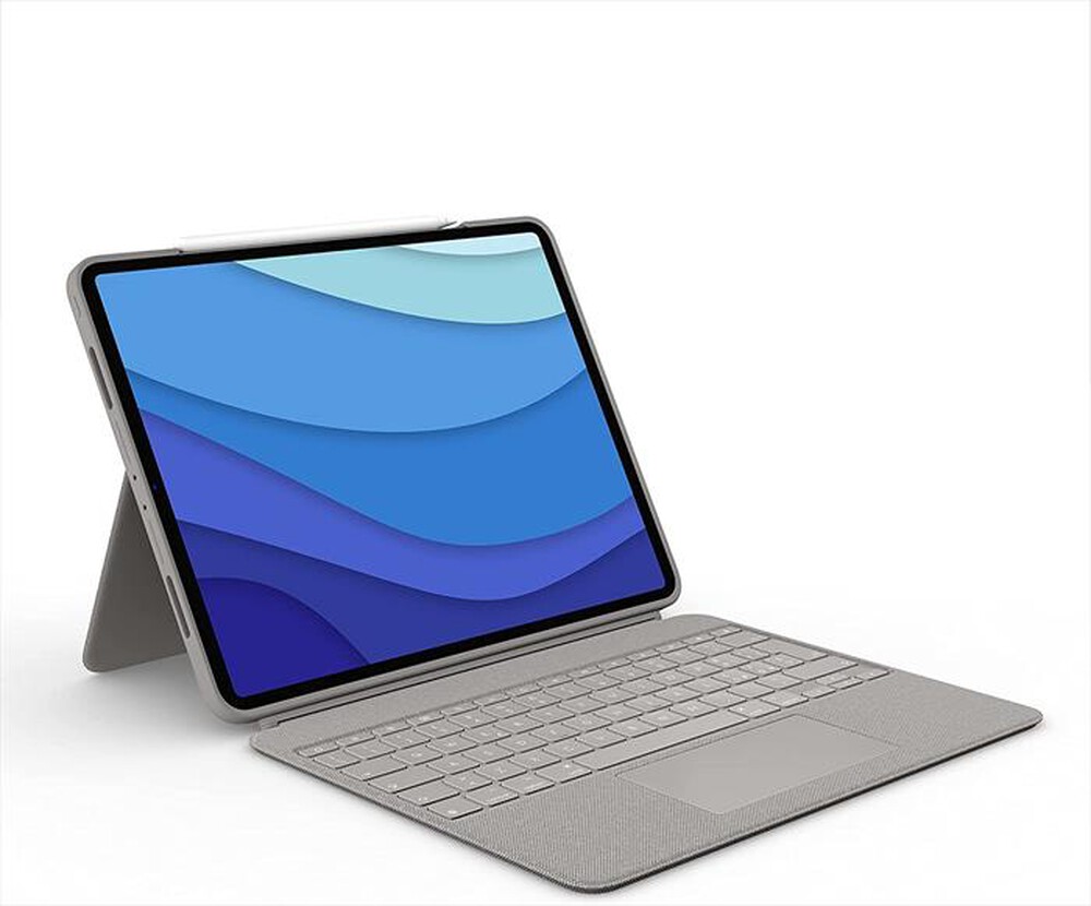 "LOGITECH - Combo Touch iPad Pro 12.9 (5a gen - 2021)-Sabbia"