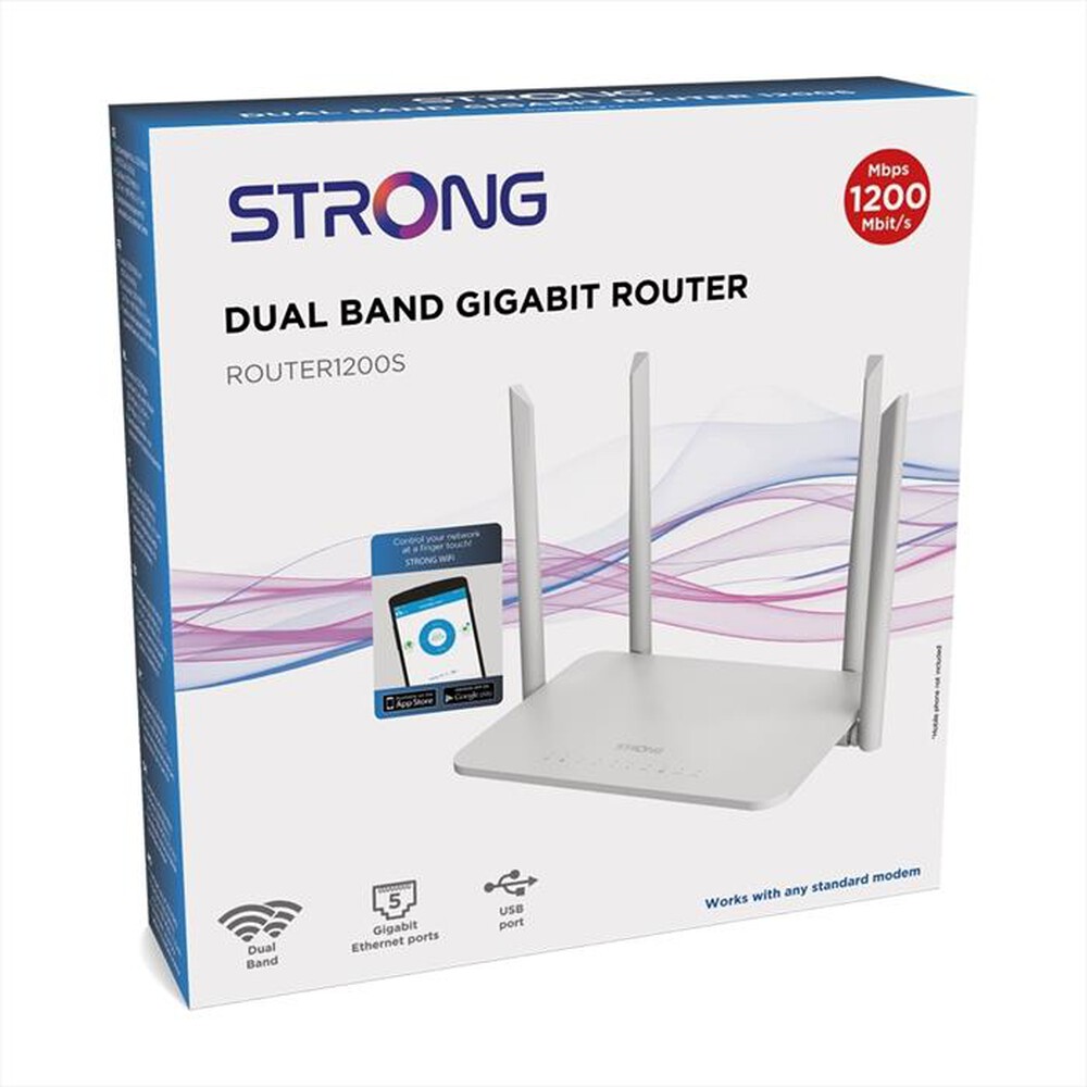 "STRONG - ROUTER1200S-bianco"