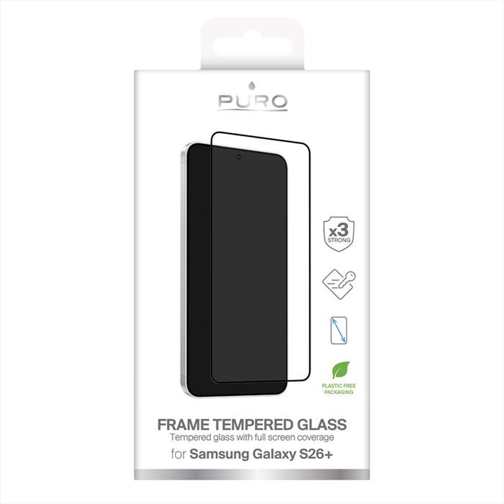 Immagine del prodotto PURO - Vetro Temperato Frame per Samsung S26 Pro-Nero