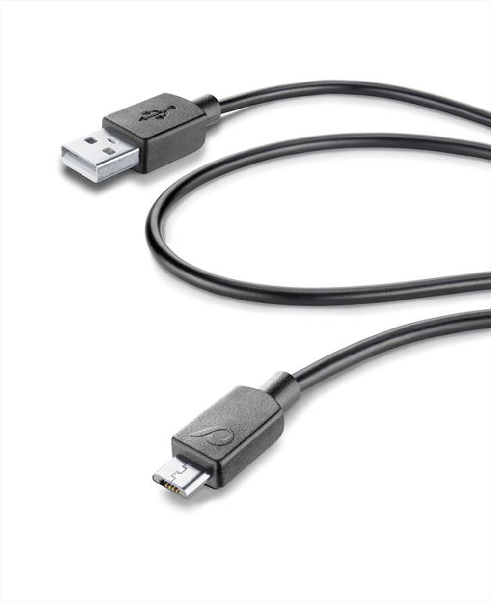 "CELLULARLINE - USBDATA06MUSBK MicroUSB Cavo USB da 60cm-Nero"