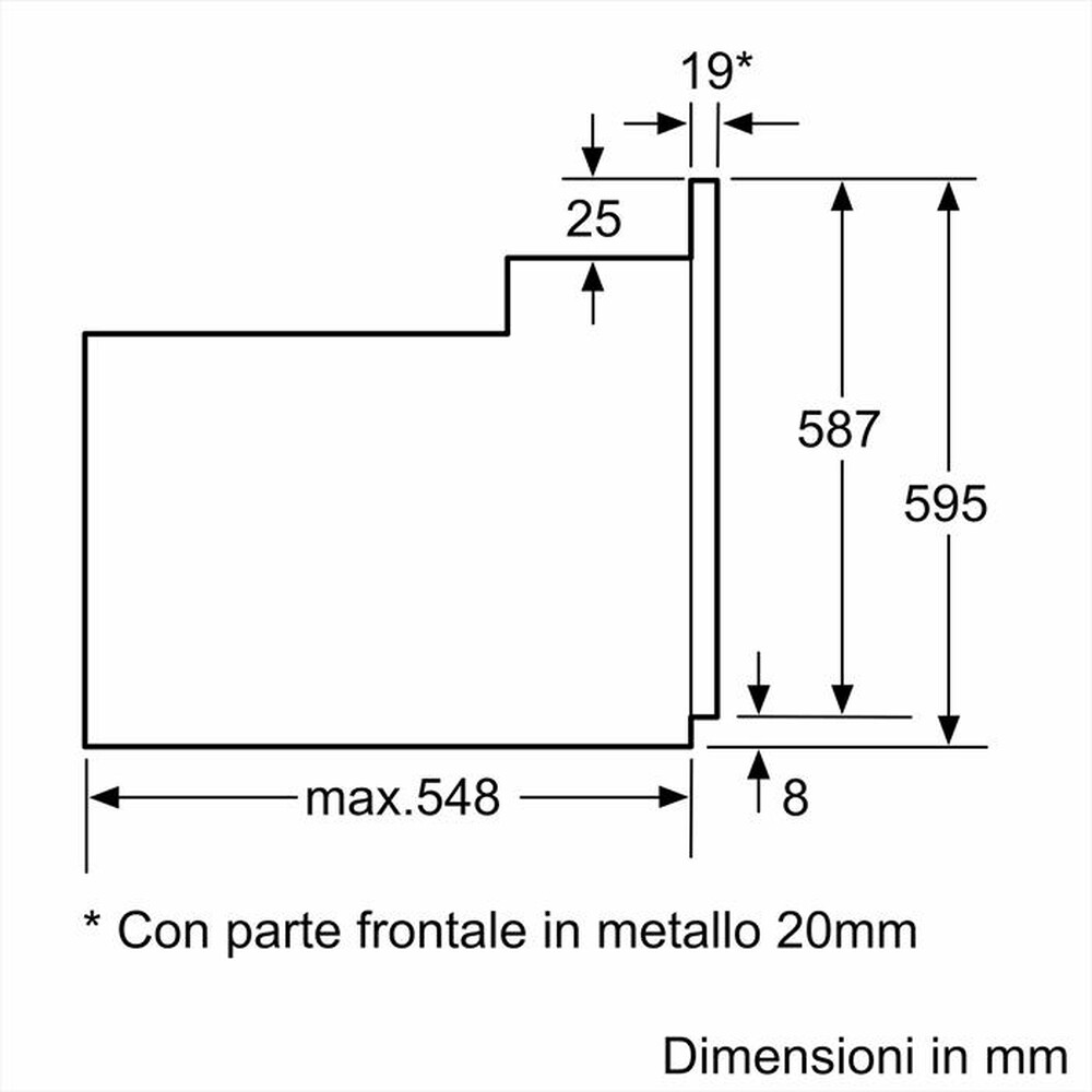 Immagine del prodotto BOSCH - Forno multifunzione HBF011BR0 Classe A-Inox