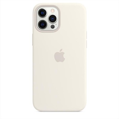 APPLE - Custodia MagSafe in silicone per iPhone 12 Pro Max-Bianco