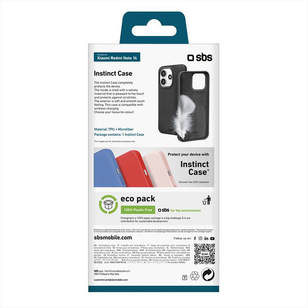 Immagine del prodotto SBS - Cover Instinct Xiaomi Redmi Note 14 TEINSTXIRNO14K-Nero