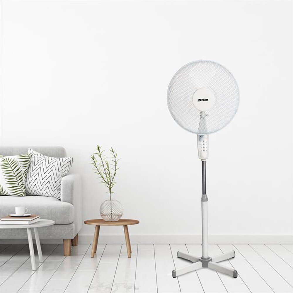 "ZEPHIR - Ventilatore a Piantana PBA42TLC-Bianco"