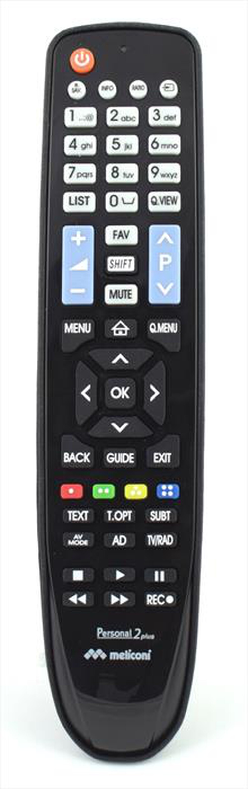 "MELICONI - Telecomando di ricambio per TV Gumbody Personal 2-Nero"
