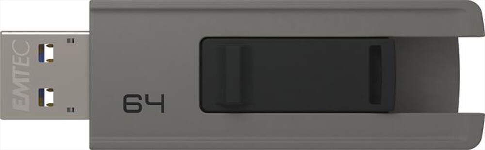 "EMTEC - SLIDE USB 3.0 64GB-GRIGIO/NERO"