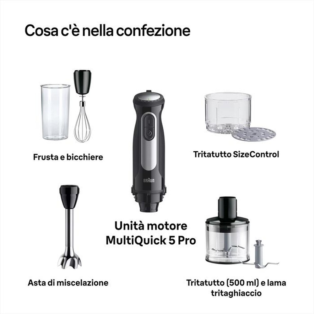 Immagine del prodotto BRAUN - Minipimer MULTIQUICK 5 PRO MQ55254M-nero
