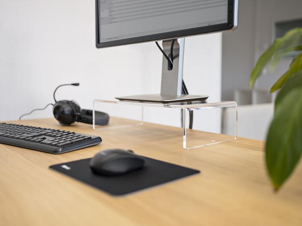 "TRUST - MONTA MONITOR STAND-Transparent"