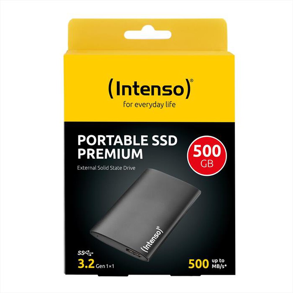 "INTENSO - SSD ESTERNA 1,8\" PREMIUM 3.2 500 GB-NERO"