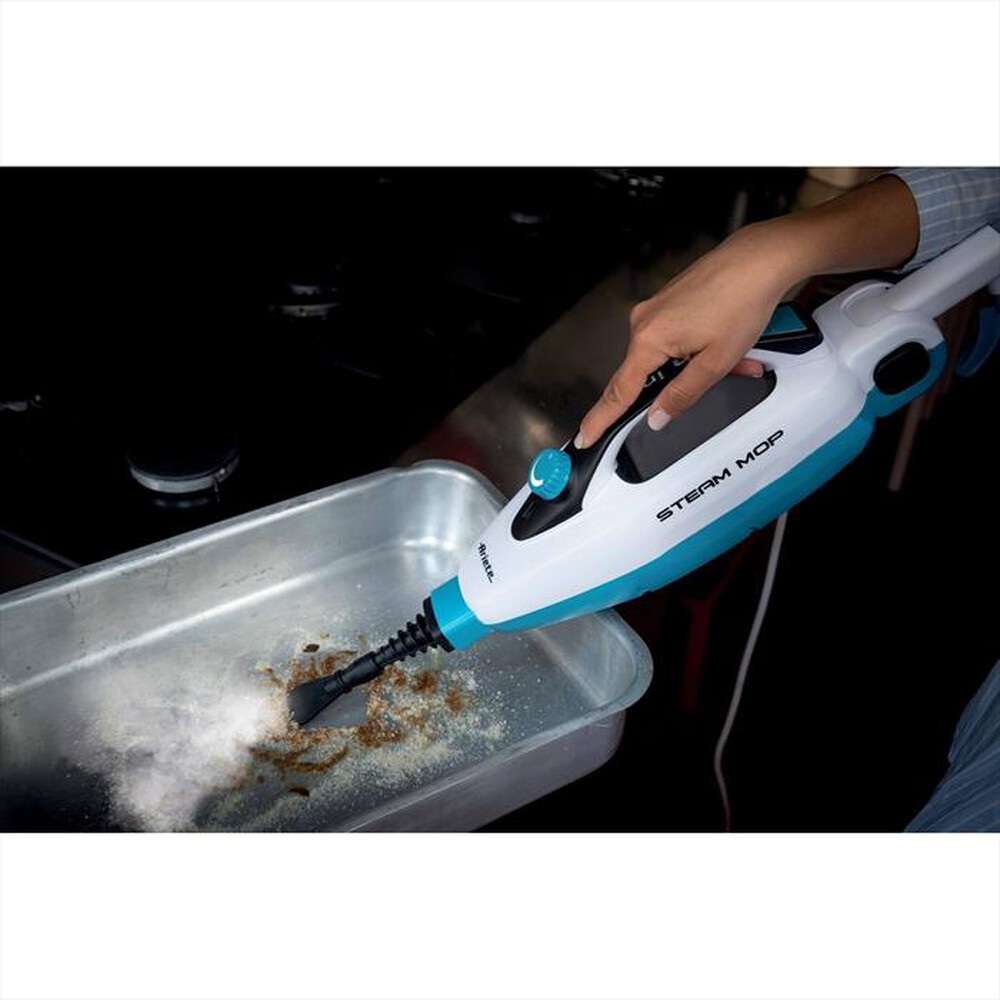 "ARIETE - Steam Mop Foldable 10 in 1 4175-Blu, Bianco"