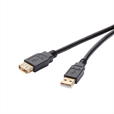 SBS - USB 2.0 extension cavo AM-AF 2.0m-Nero