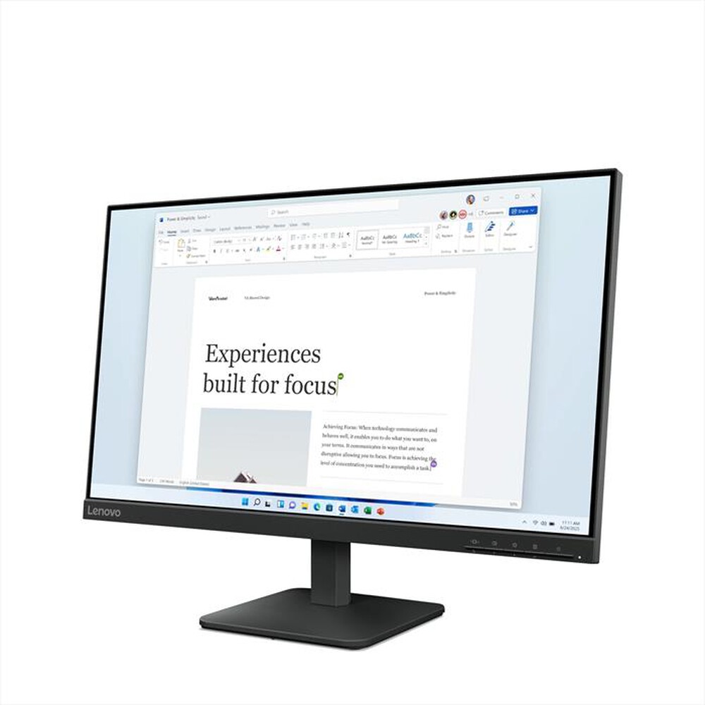 Immagine del prodotto LENOVO - Monitor WLED FHD 23,8" L244E-Raven Black