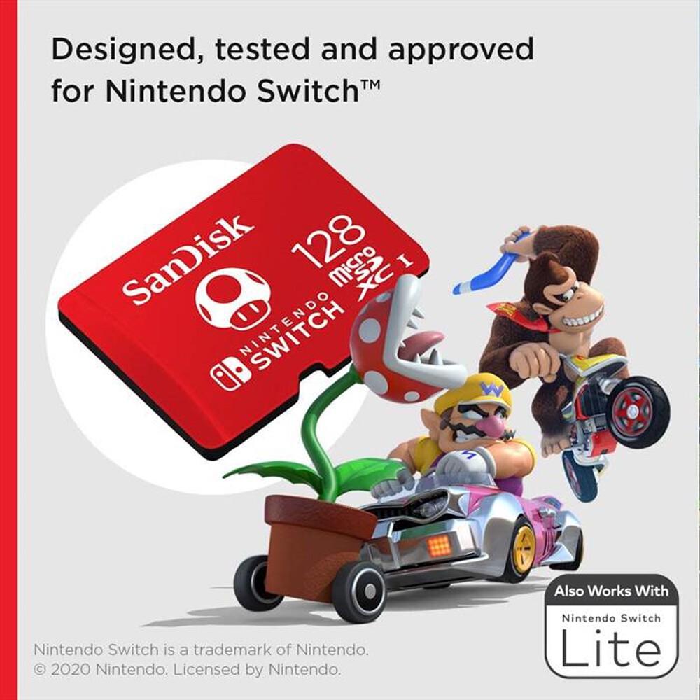 Immagine del prodotto SANDISK - Supporto Micro SDXC NINTENDO 128GB