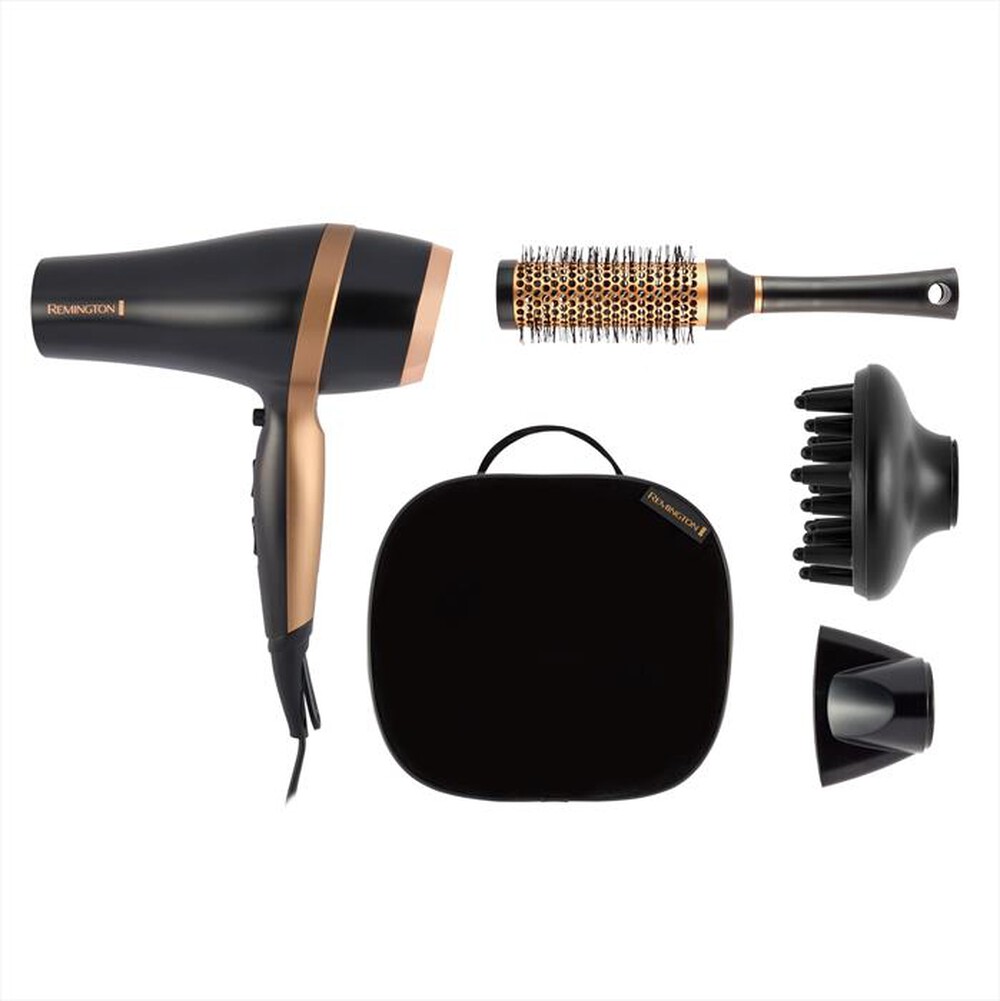 "REMINGTON - Asciugacapelli D6960GP-NERO/ORO"