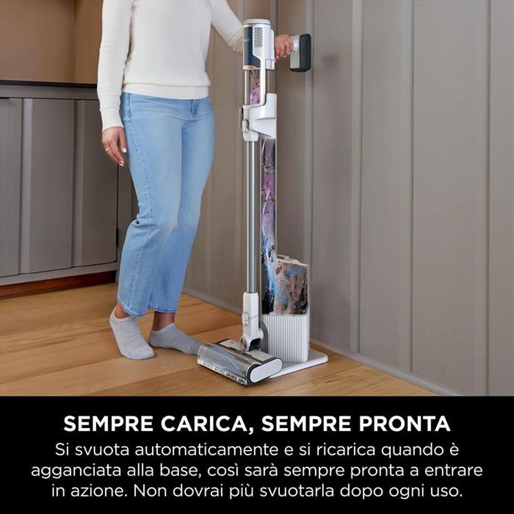 "SHARK - ASPIRAPOLVERE SENZA FILO FLOOR DETECT STICK-Bianco/Blu"