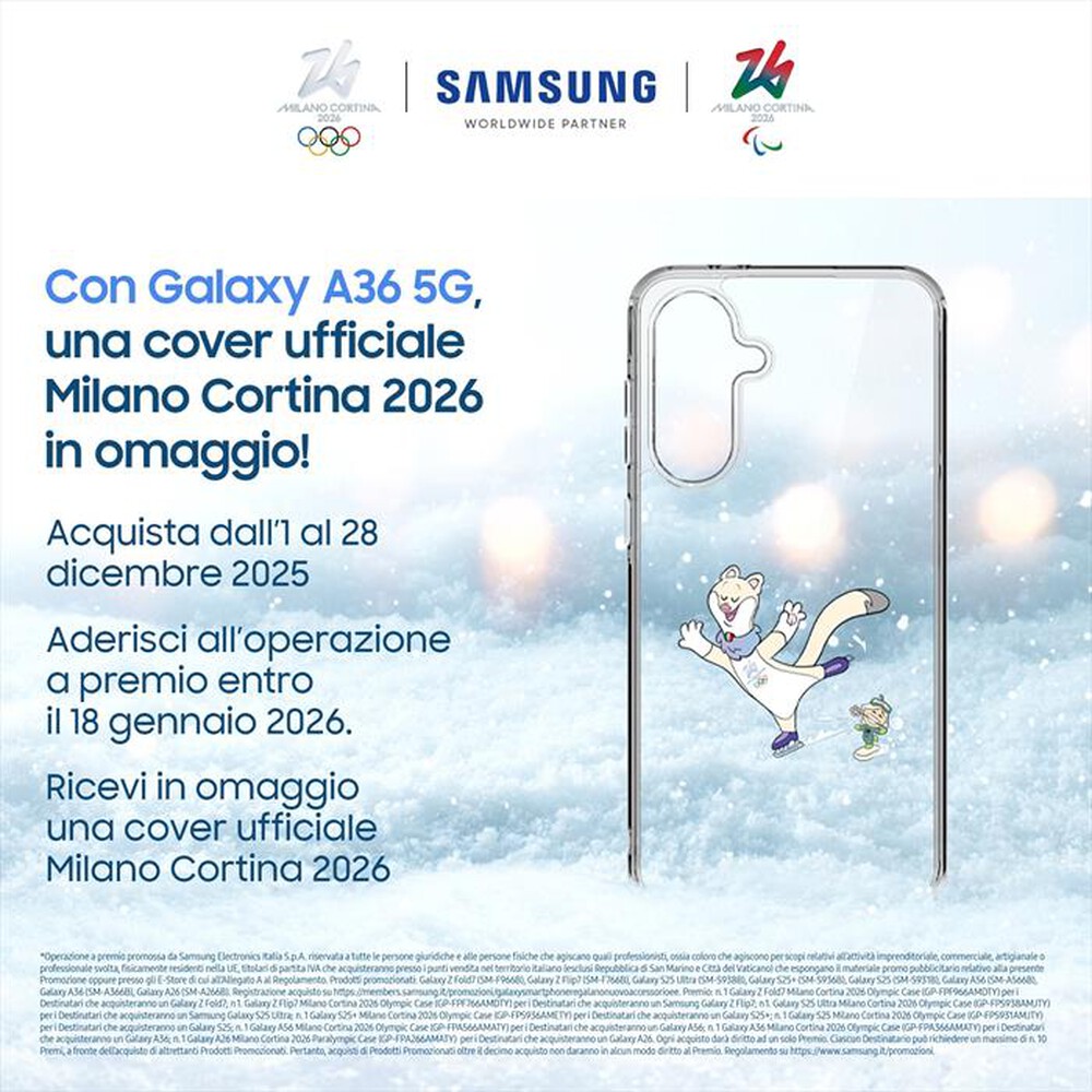 Immagine del prodotto SAMSUNG - Smartphone Galaxy A36 5G 128GB-Awesome White