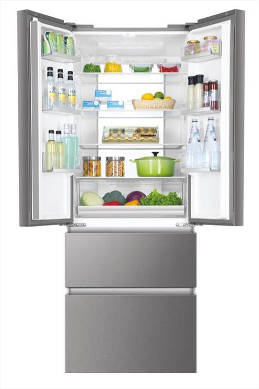 "HAIER - Frigorifero combinato HB17FPAAA Classe E-Grigio"