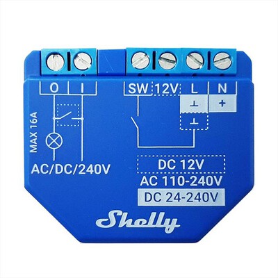 SHELLY - Dispositivo Bluetooth e Wi-Fi PLUS 1-Blue