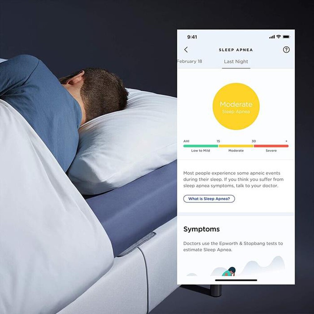 "WITHINGS - Sensore sonno SLEEP ANALYZER KIT DA 2-Grey"