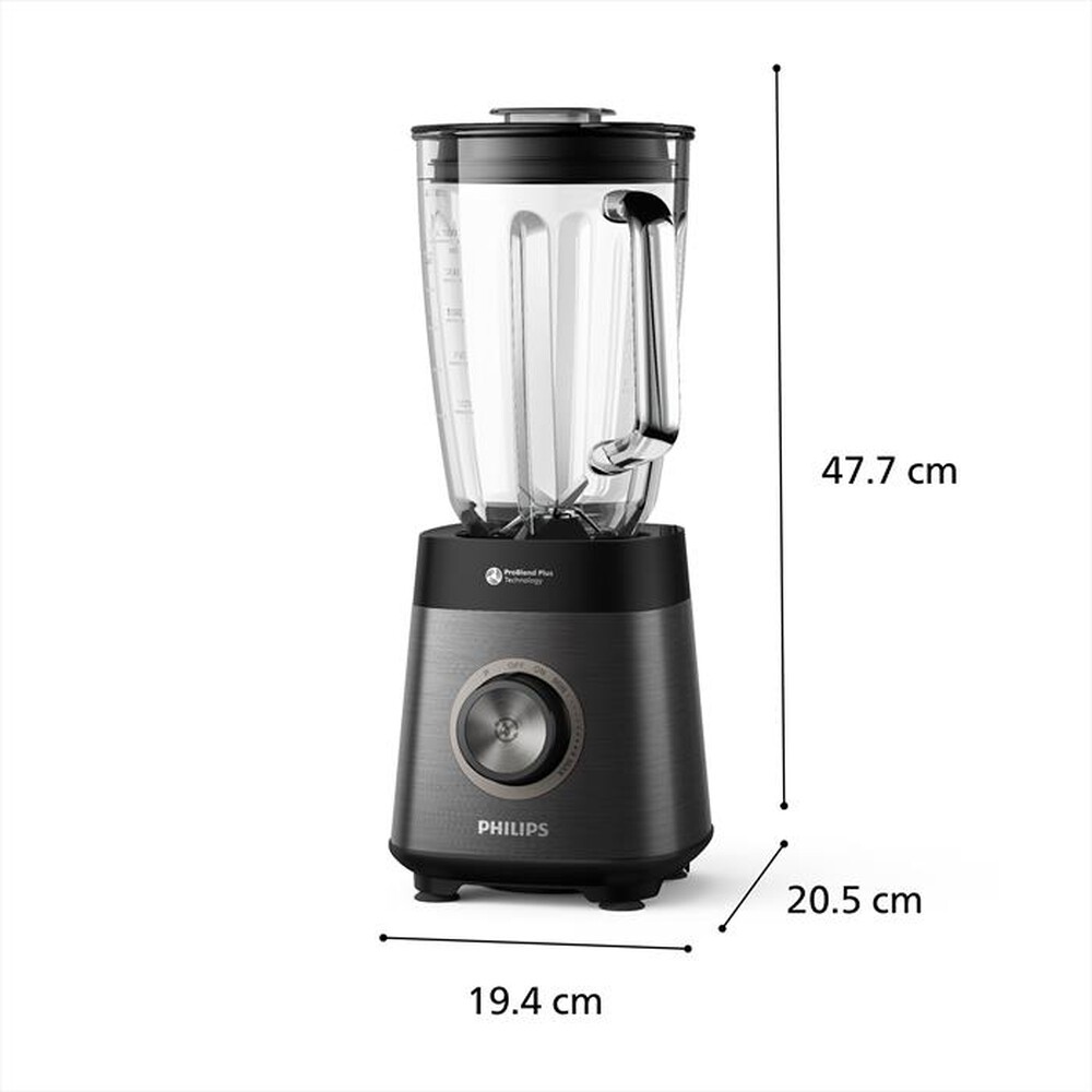 Immagine del prodotto PHILIPS - Frullatore SERIE 5000 HR3041/00-Nero/Metallo