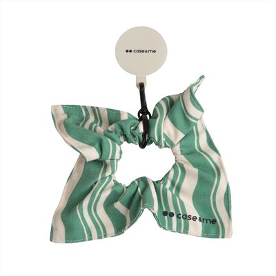 CASEME - Braccialetto elastico per capelli CMFABRICELBRACGN-Verde Avorio