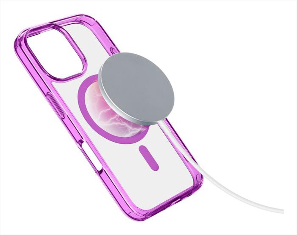 "CELLULARLINE - Cover ICONIC MAG per iPhone 16 Pro-Rosa"
