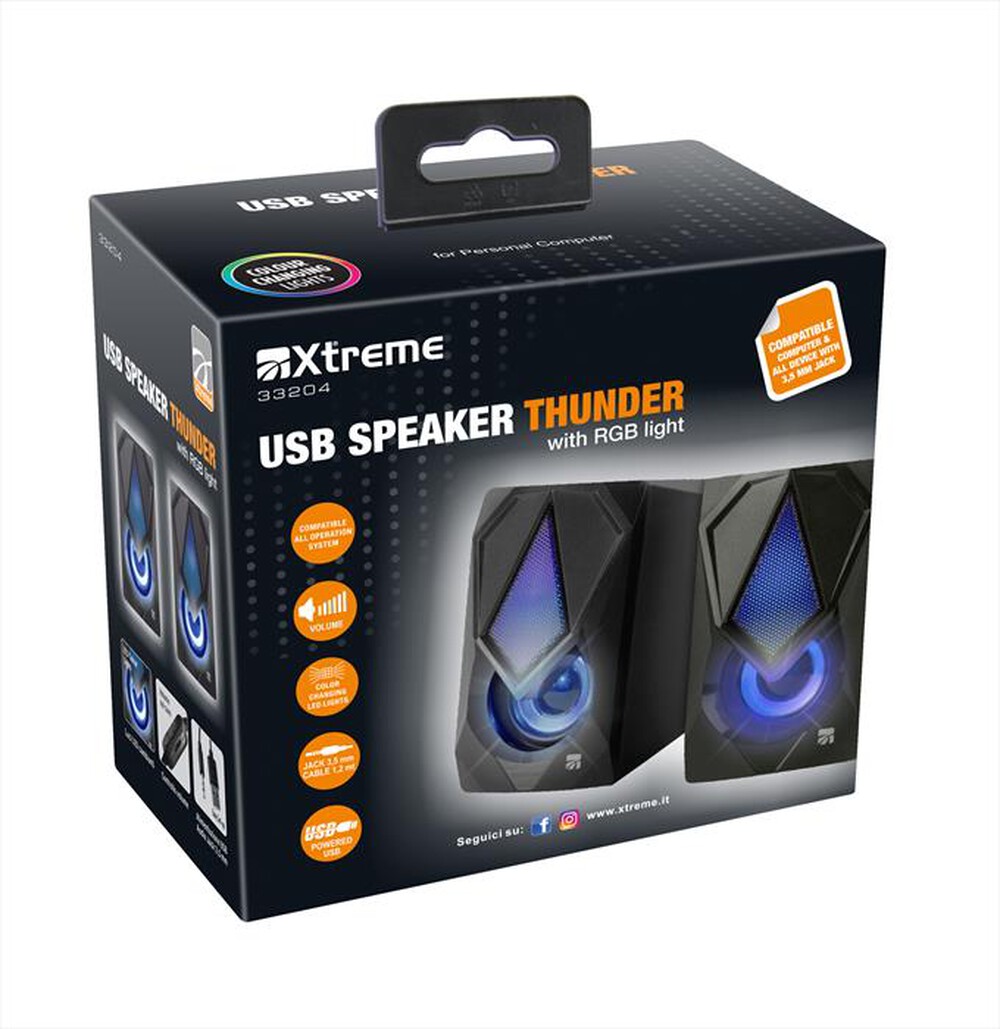 "XTREME - USB SPEAKER THUNDER-NERO"