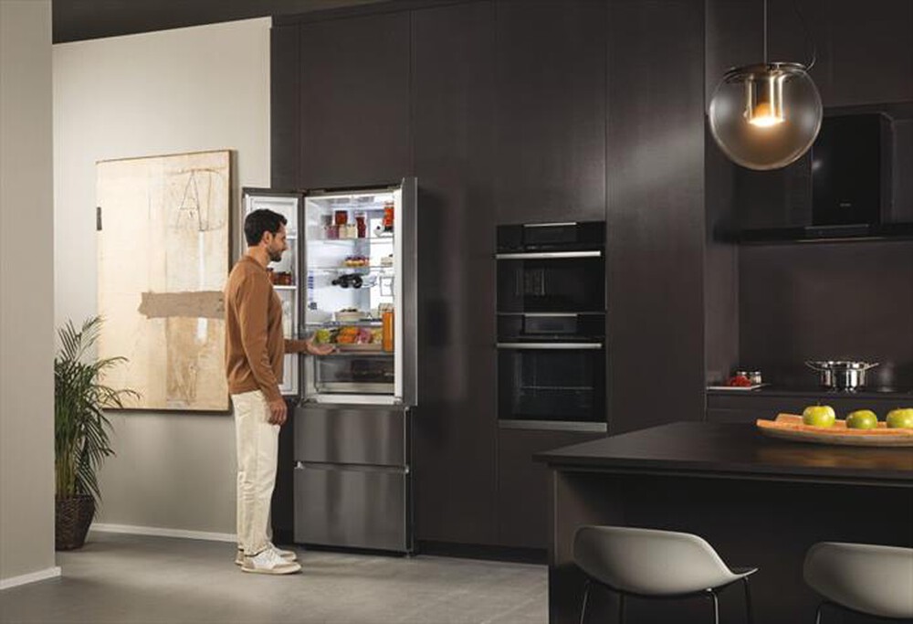 Immagine del prodotto HAIER - Frigorifero 4 porte HFR7720DWMP Classe D 477 lt-Platino, Stainless steel