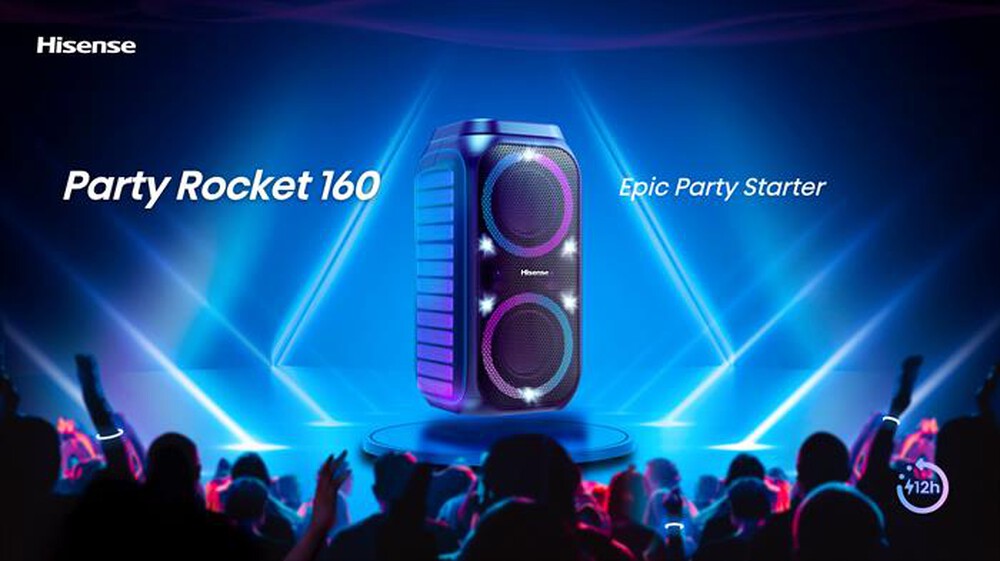 Immagine del prodotto HISENSE - Speaker Bluetooth PARTY ROCKET-NERO