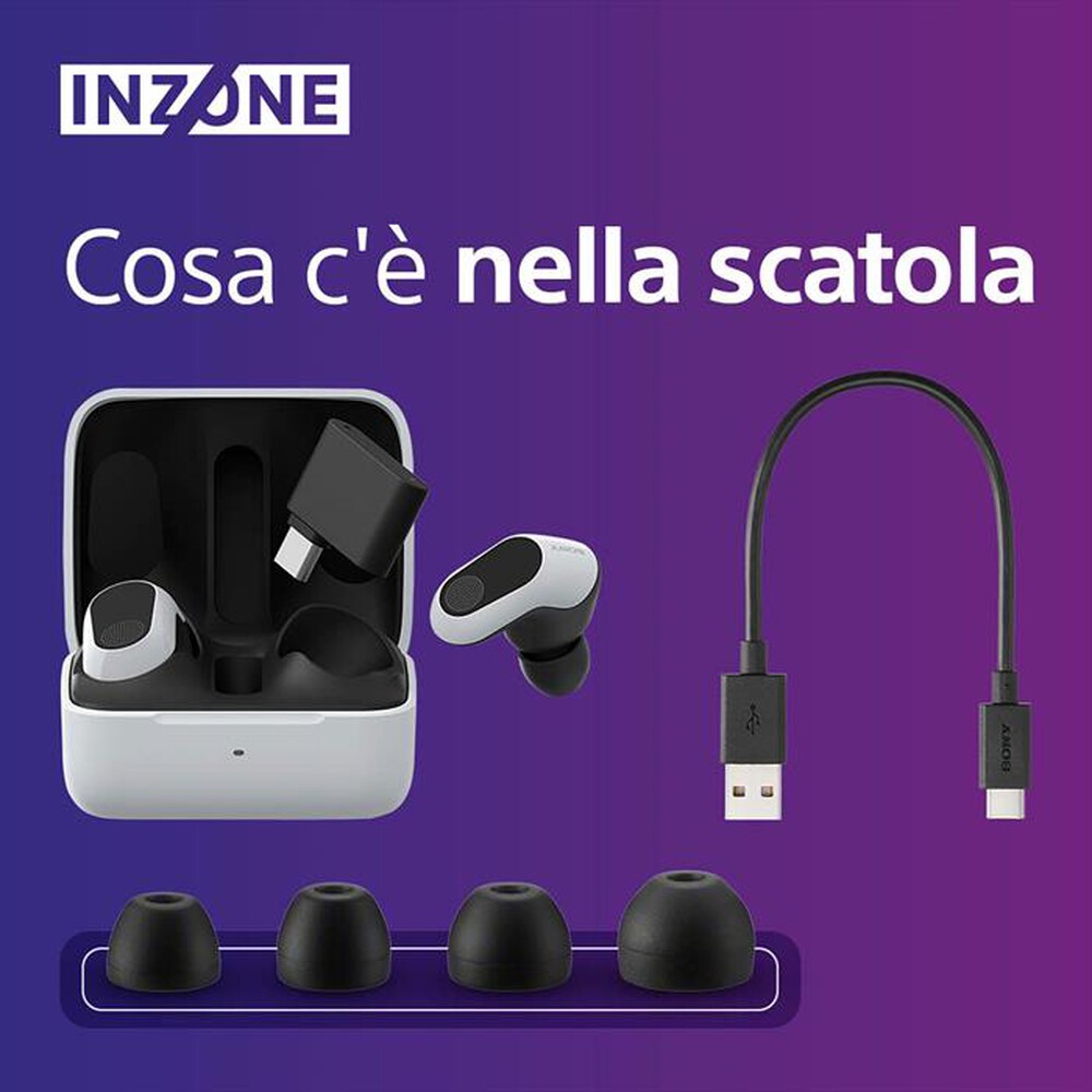 "SONY - Cuffie Truly Wireless WFG700NW.CE7-Bianco"