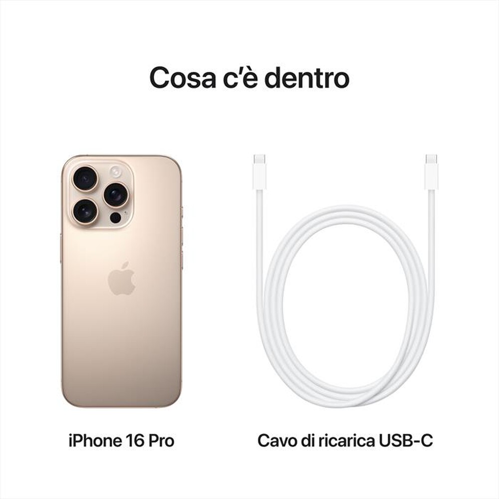 Immagine del prodotto APPLE - iPhone 16 Pro 128GB-Titanio Sabbia