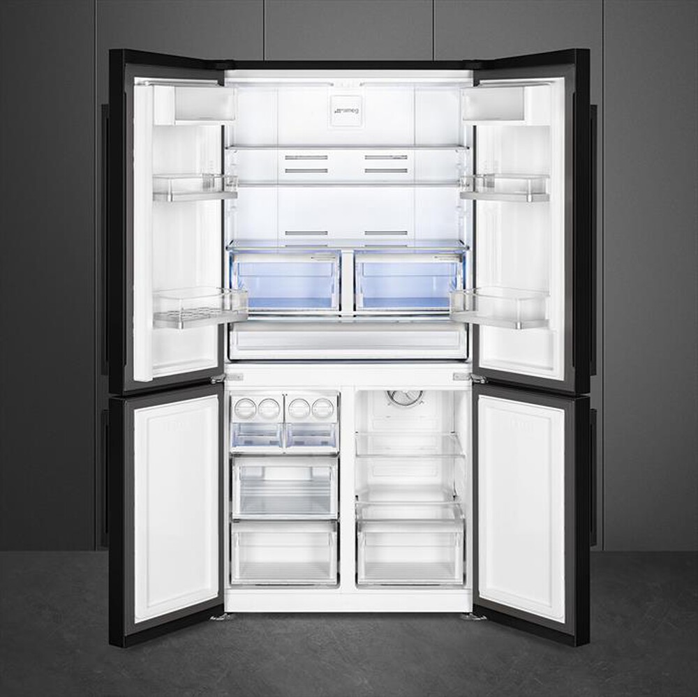 "SMEG - Frigorifero 3 e più porte FQ60NDF Classe F 626lt-Nero"