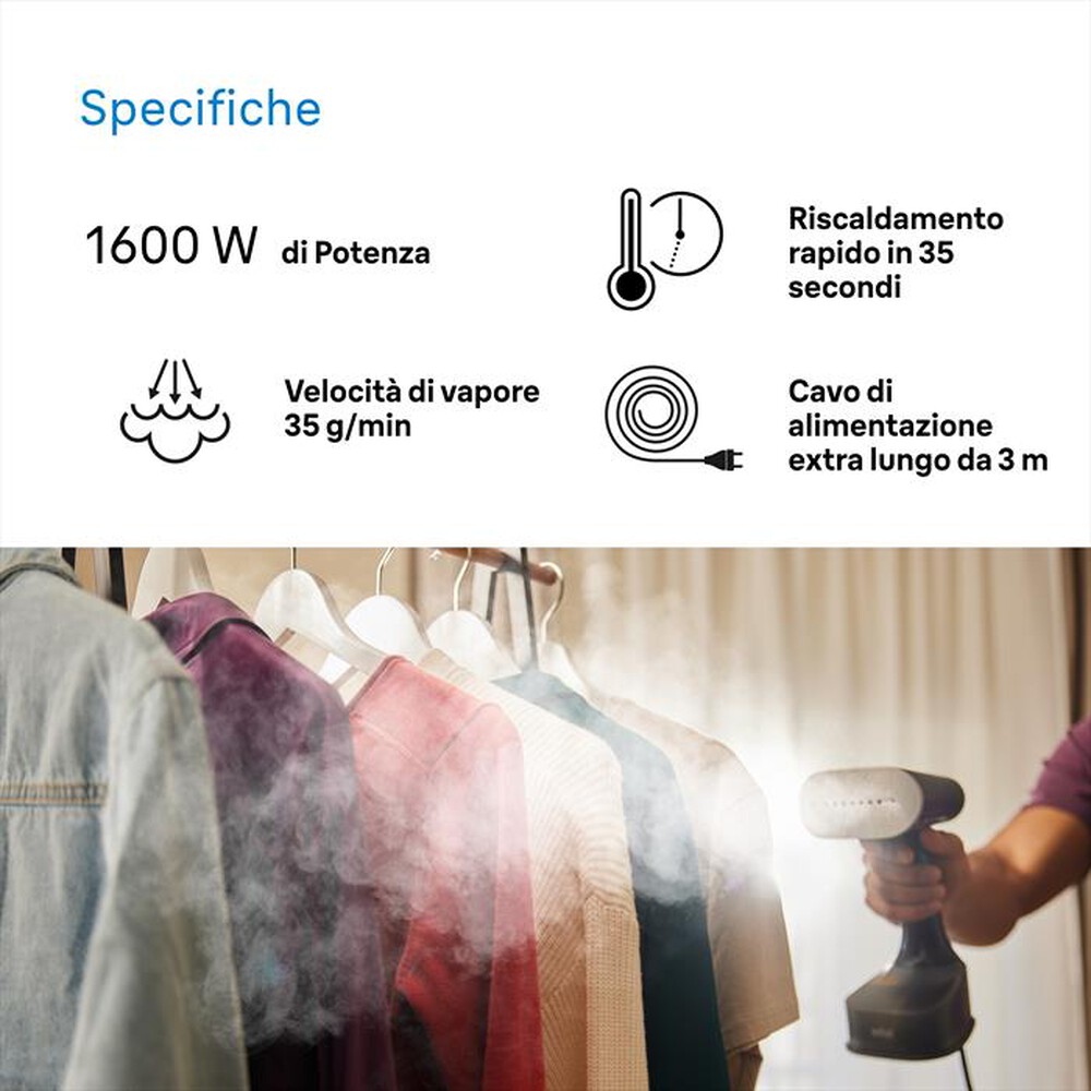 Immagine del prodotto BRAUN - Stiratore verticale QUICKSTYLE 7 GS7077BK-NERO