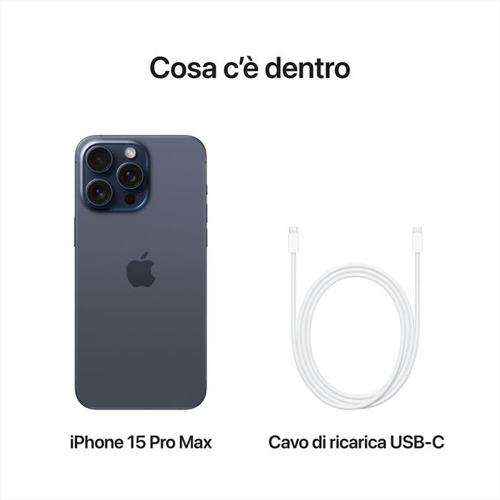 "WIND - 3 - Apple iPhone 15 Pro Max 256GB-Titanio blu"